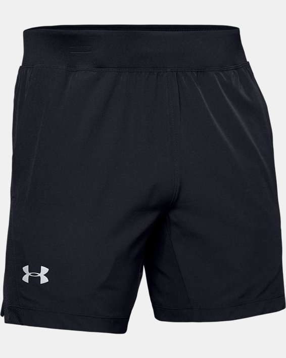 Men's UA Speedpocket Linerless 7'' Shorts in Black image number 4